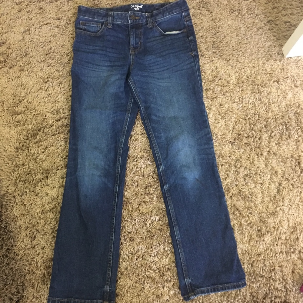 Denim blue jeans